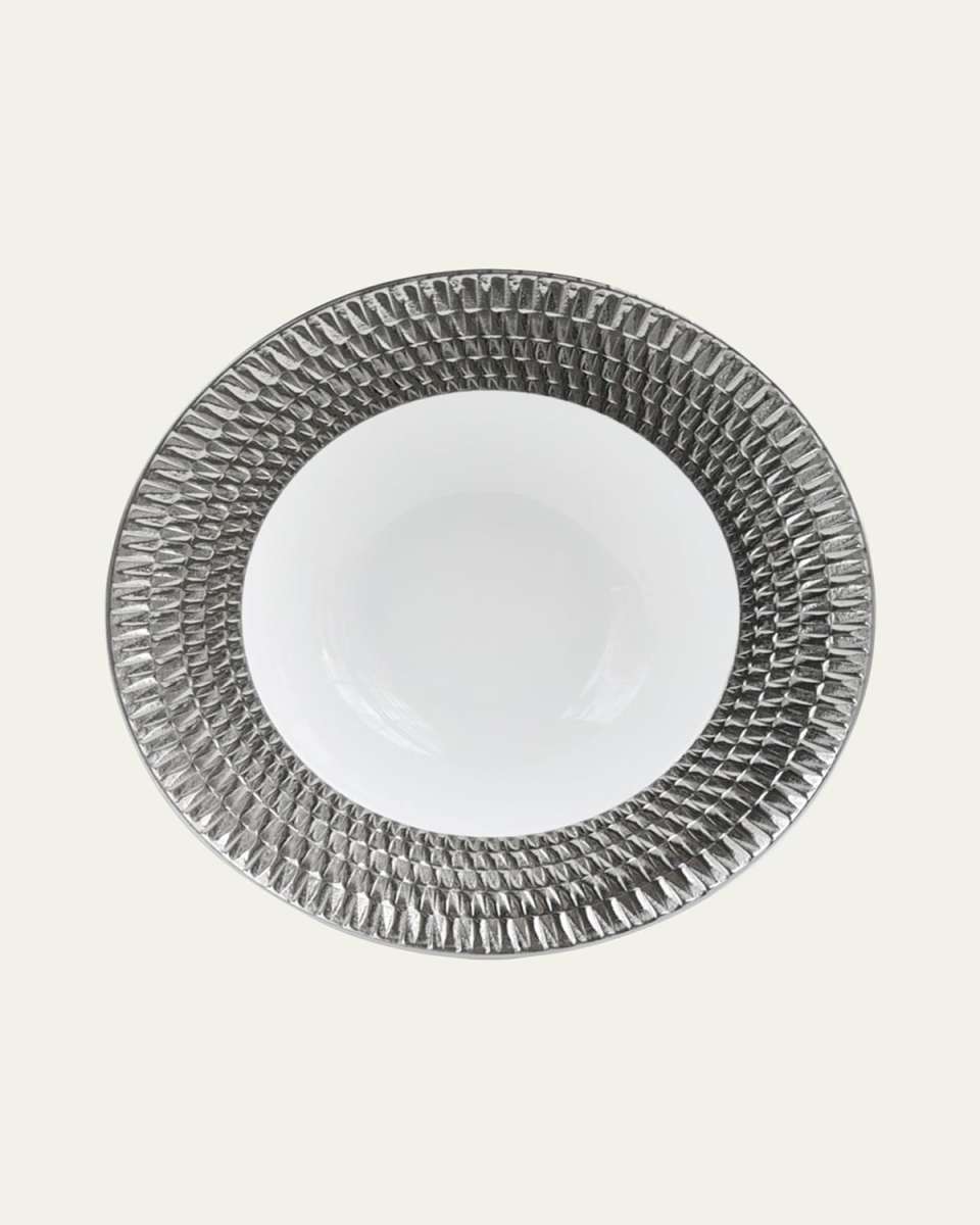 Twist Platinum Rim Soup Plate